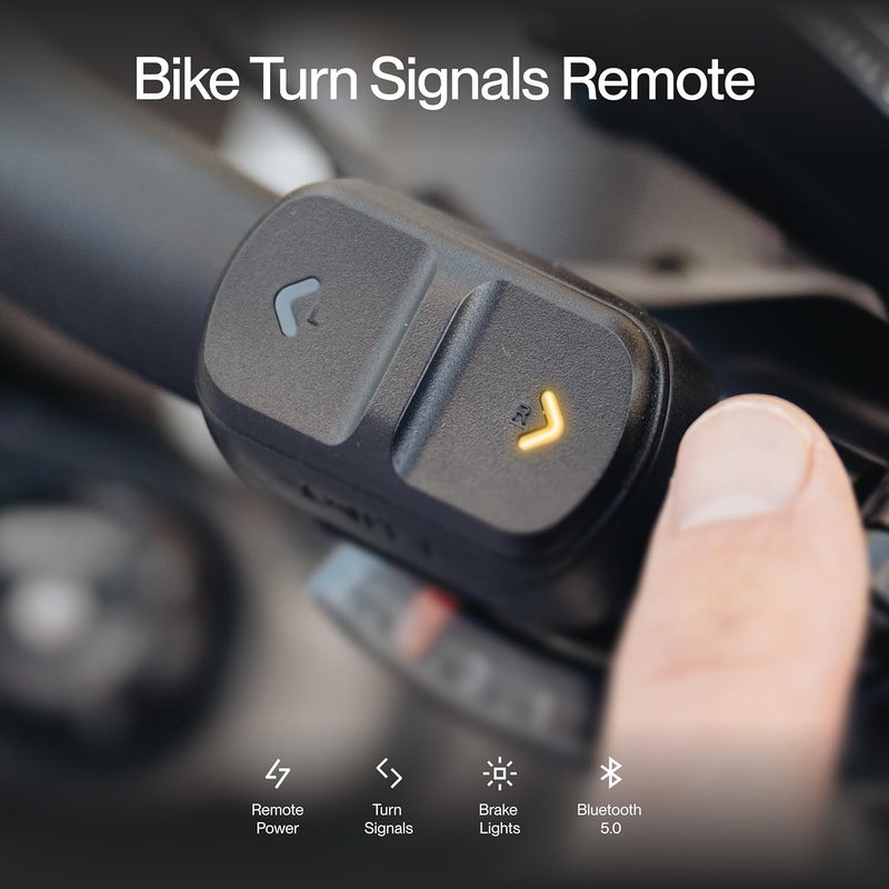 UNIT 1 Store Turn Signals Remote | USB-C Rechargeable | Compatible with All U1 Devices | Magnetic Mount | Automatic Brake Lights & Turn Signals | iOS & Andrioid App-Connected | Handlebar Controller - Image 2